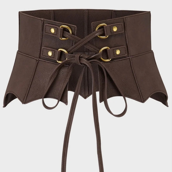 Killstar Accessories - Killstar Dark Brown Corset Belt
